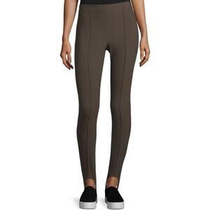 Vince Stirrup Pants Leggings Pull On Elastic Waist Stretch Dark Willow Brown S